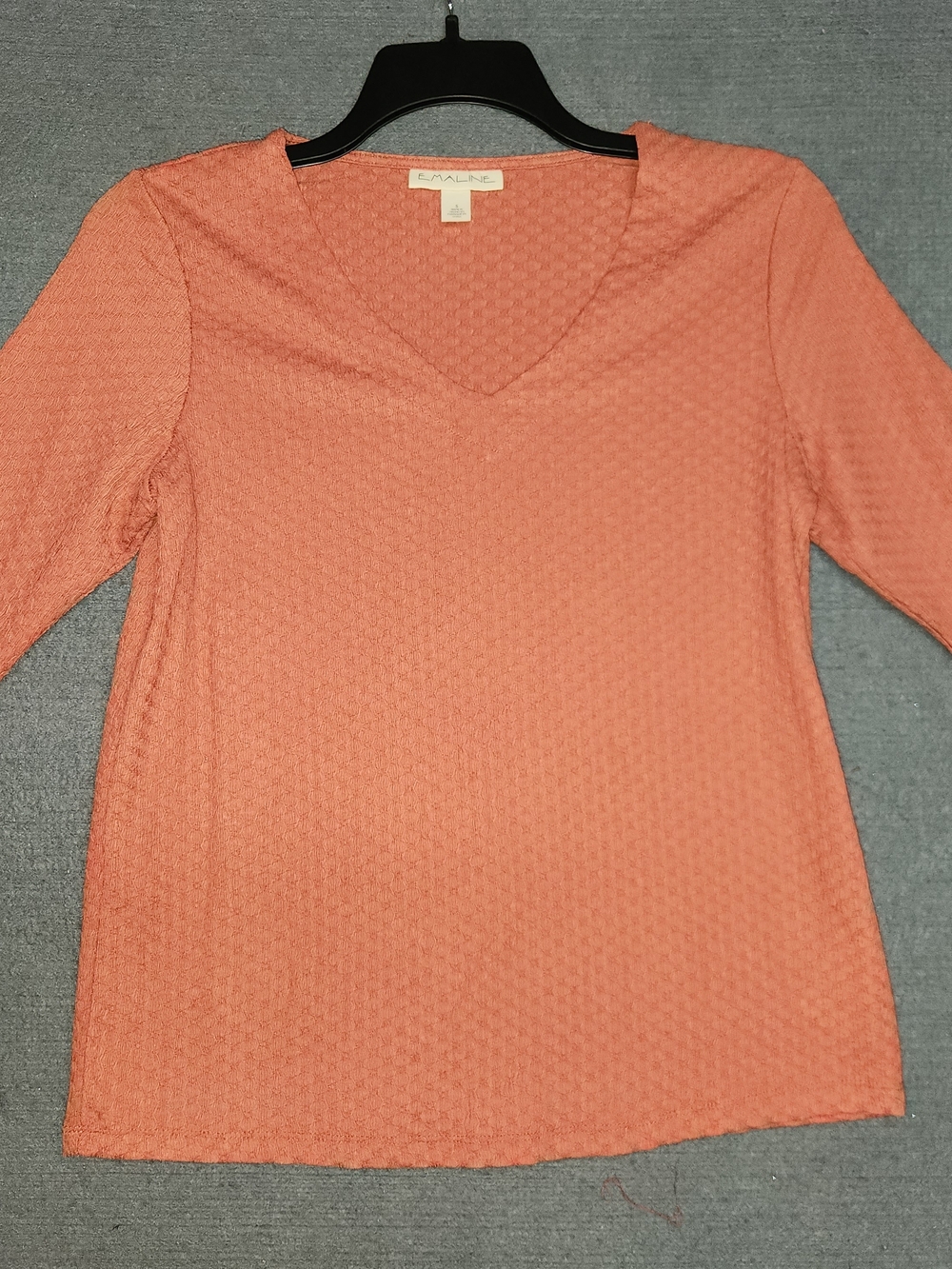 Coral V-Neck Women's Top #390